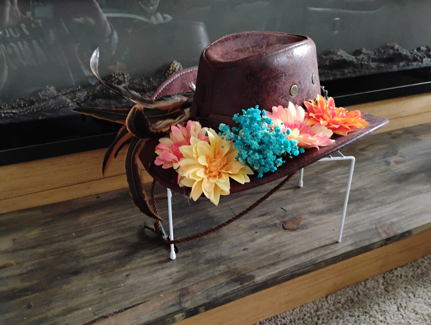 Cowboy Hat with flowers